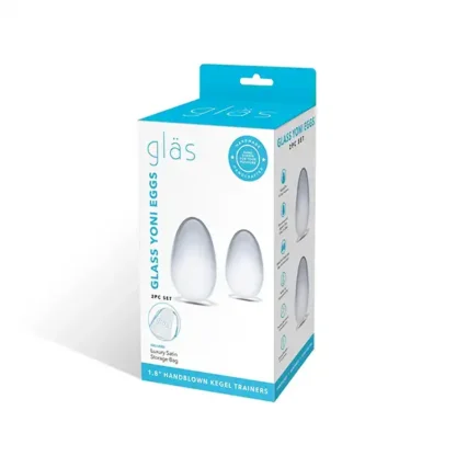 Glas Yoni Kegel Balls Training Set Packaging