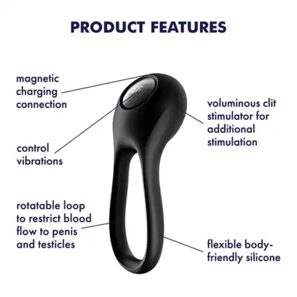 Satisfyer Majestic Duo Vibrating Penis Ring Features