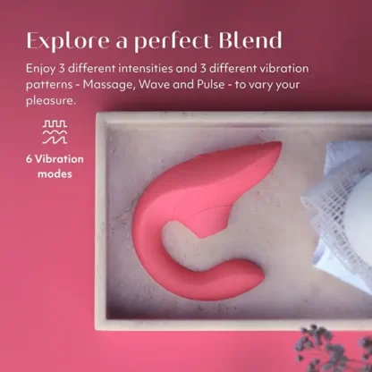 Womanizer Blend Pleasure Air Rabbit Vibrator 6 Vibration Modes