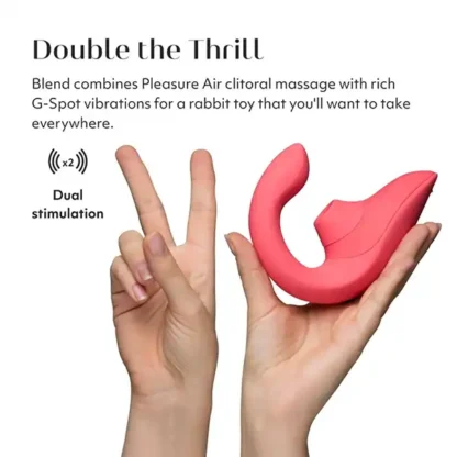 Womanizer Blend Pleasure Air Rabbit Vibrator Dual Stimulation