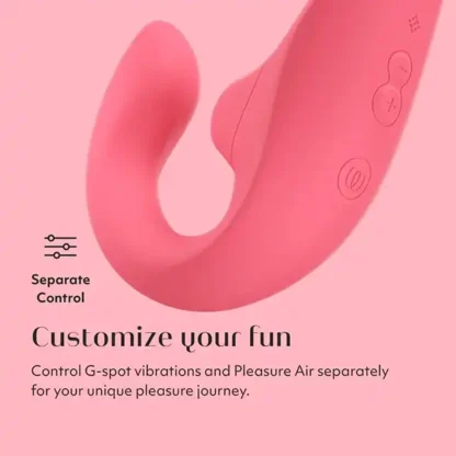 Womanizer Blend Pleasure Air Rabbit Vibrator Separate Control