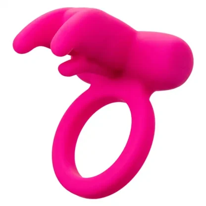 CalExotics Triple Clit Flicker Vibrating Ring Angled View