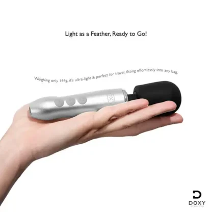 Doxy Go Wand Vibrator Held In Hand