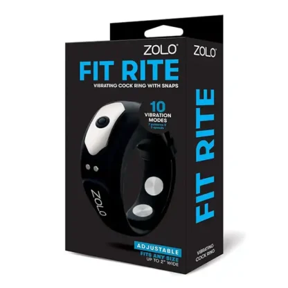 Zolo Fit Rite Vibrating C-Ring with Snaps Packaging