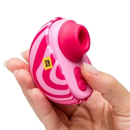 ROMP Spin Discreet Pleasure Air Clitoral Stimulator Held In Hand