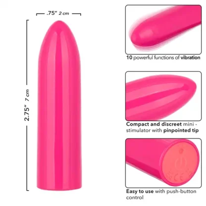 CalExotics Turbo Buzz Classic Mini Bullet Vibrator Features