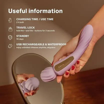 Lelo Switch Double-Sided Wand Vibrator Details