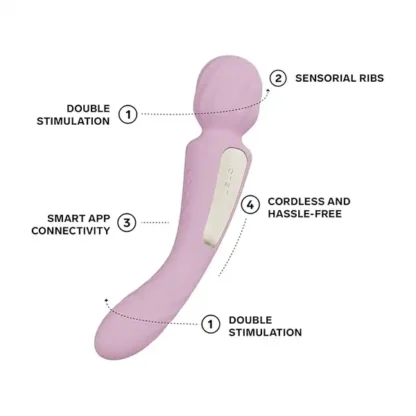 Lelo Switch Double-Sided Wand Vibrator Features