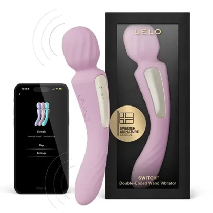 Lelo Switch Double-Sided Wand Vibrator Packaging
