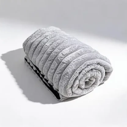 Liberator Fascinator Fur Luxe Queen Waterproof Throw Grey